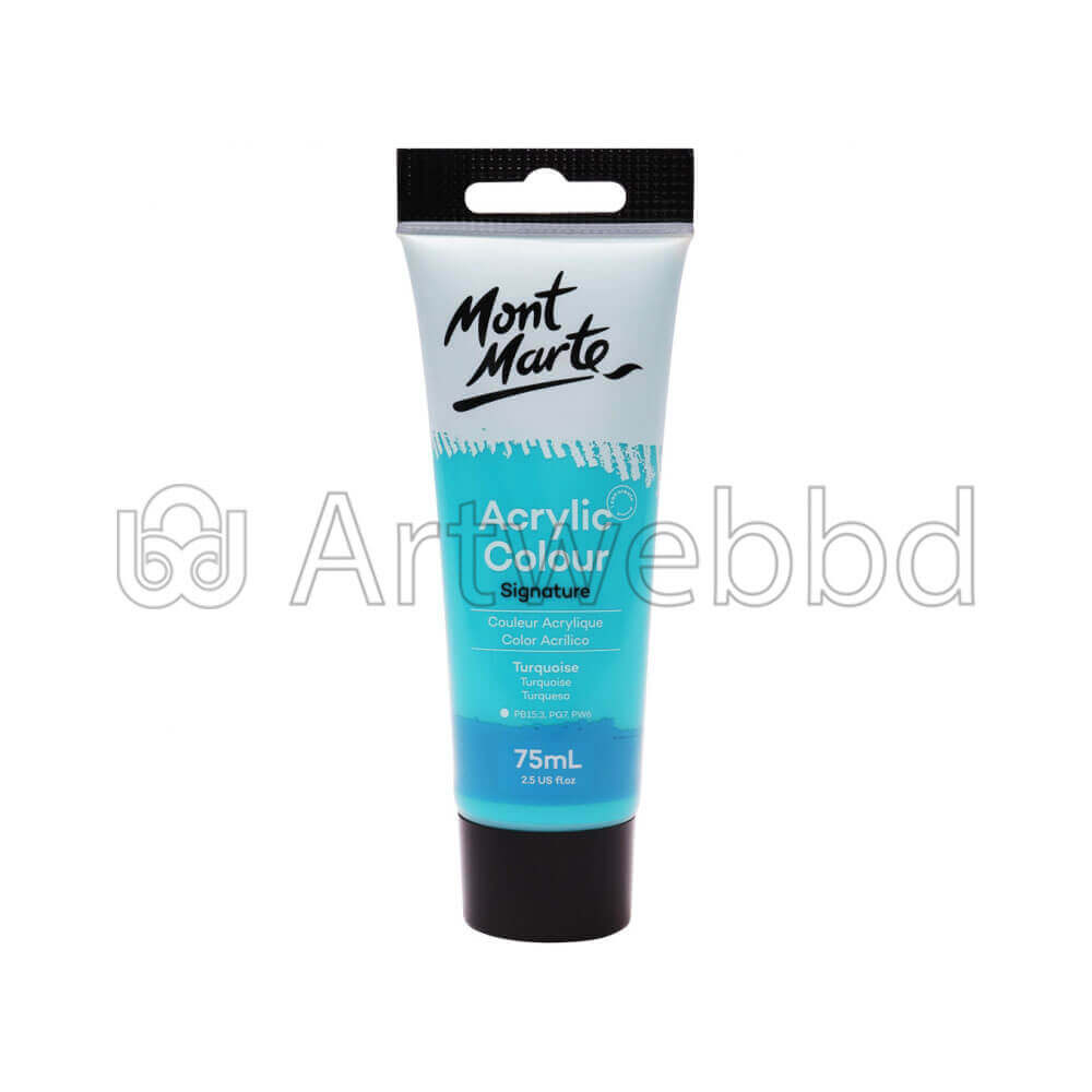 Mont Marte Acrylic Tube 75 ml -Tuequoise 