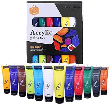 Keep Smiling's Fluid Pouring Liquid Acrylic Paints Set of 4