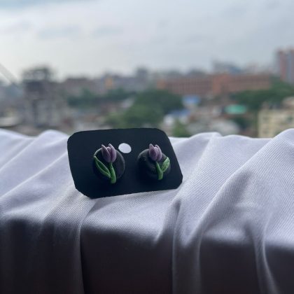 tulip earring/clay/best quality