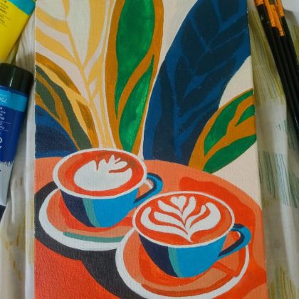 Vibrant Acrylic Painting By Dip Paul